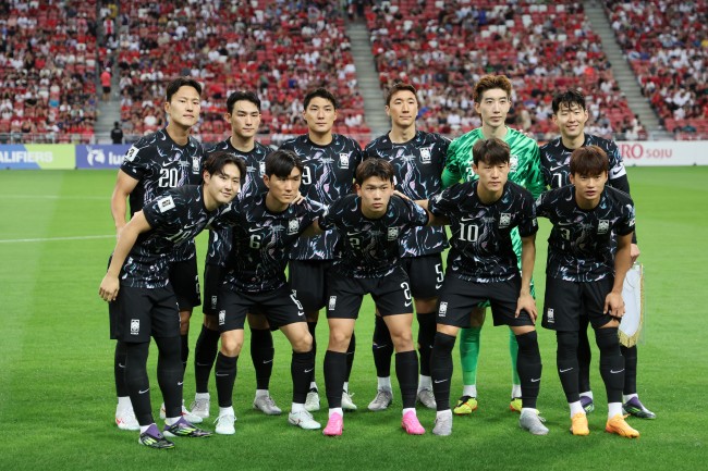 월드컵 예선 싱가포르전 한국 선발