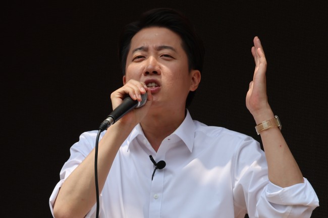 지지 호소하는 이준석 후보