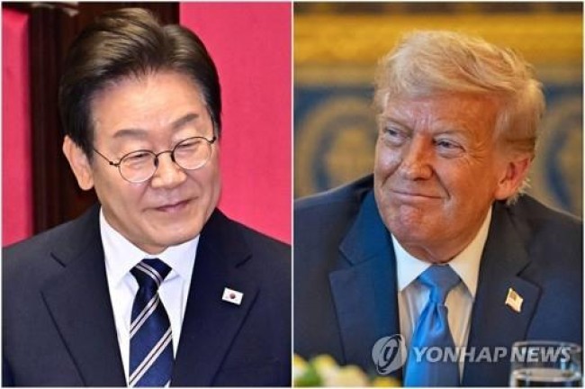 이재명 대통령(왼쪽)과 트럼프 미국 대통령