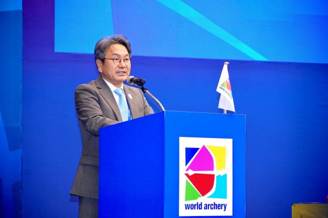 환영사 하는 강기정 광주시장